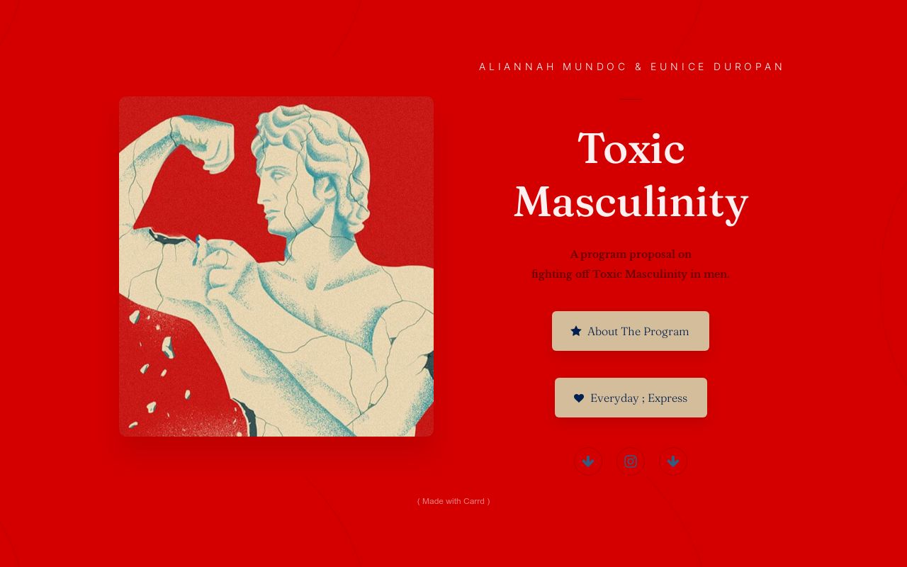 Program On Toxic Masculinity